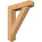 Ekena Millwork Traditional Arts and Crafts Smooth Bracket w/ Offset Brace, Western Red Cedar, 7 1/2"W x 34"D x 40"H BKT0806X34X40TRA03SWR - alternate 1